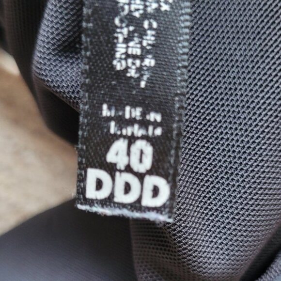 Torrid Curve Padded Bra Adjustable Black 40 Ddd - Picture 6 of 6